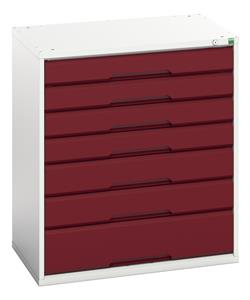 16925129.** verso drawer cabinet with 7 drawers. WxDxH: 800x550x900mm. RAL 7035/5010 or selected